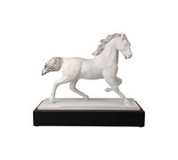 Goebel Figurine de Cheval Gracieux Blanc l'art d'Objets Chevaux de Studio 8 en Porcelaine, Couleur Marron, Dimensions : 32 x 14,x 28 cm, 30-800-07-1
