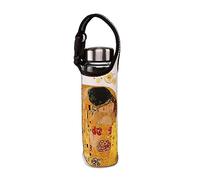 Goebel Gourde Gustav Klimt - Le Baiser, avec Housse, Artis Orbis, Verre 700 ML