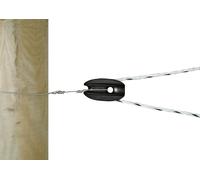 Göbel ISOLATEUR TENDEUR en plastique simple Isolateur d'angle en forme d'oeuf