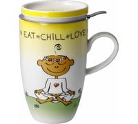 Goebel Le petit Yogi® Accessoires pour la maison KY FB TTS Eat Chill Love 54102831 Nouveauté 2022