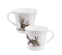 Goebel Leckerer Wintervorrat 26500081 Tasse en porcelaine fine Noir/blanc