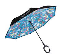 Goebel Upside-Down Magic Bunny Explosion Parapluie Mauro Bergonzoli, coloré, s, Parapluie inversé
