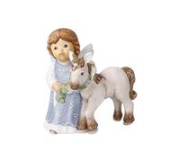 Goebel Nina und Marco Fabuleux Compagnon 2022 Figurine Ange avec Licorne en Porcelaine avec Cristaux 11-750-88-1