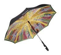 Goebel Parapluie inversé - My New York City Sunset Pop Art James Rizzi en polyester, couleur : multicolore, taille : 10 x 5 x 80 cm, 26-102-53-1, multicolore, Centre
