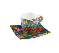 Goebel Pop Art James Rizzi 'Up Down and Flying Around - Espressot - 10.50 / 10.50 / 6.50