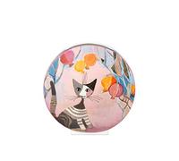 Goebel Rosina Wachtmeister Colours of Paradise Melograni in Festa 66-860-58-1 Vase en Porcelaine avec Motif Chats Multicolores 20 x 10 cm