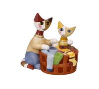 Goebel Rosina Wachtmeister Figurine du monde des chats 'Piccoli aiutanti' 2023