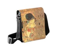 Goebel Sac bandoulière Gustav Klimt Le Baiser de la Collection Artis Orbis Dimensions : 20 x 6 x 25,67-061-17-1, Noir/Multicolore, 20x6x25, Sac de Voyage en Plastique