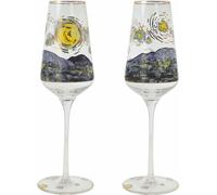 Goebel Sektglas Vincent Van Gogh -Sternennacht, Glas, Bunt, Füllmenge 100 ml, 67075191