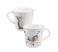 Goebel Spielstunde - Künstlertasse Peter Schnellhardt schwarz-weiß Fine Bone China 26500151