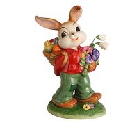 Goebel Statuette de Lapin Joyeuse Pâques en faïence, Dimensions : 27 x 18,5 x 38 cm, 66-845-91-1