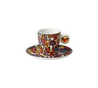 Goebel Tasse à expresso All we need is Love en porcelaine fine - Couleur : multicolore - Dimensions : 12 x 12 x 7 cm - 66-452-88-1