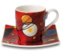 Goebel Tasse à Expresso Wassily Kandinsky Rouge Lourd - Artis Orbis 10,5 x 10,5 x 6,5 cm