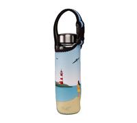 Goebel Trinkflasche Ocean Love, Glasflasche mit Neoprenhülle, Scandic Home, Glas-Kombi, Bunt, 700 ml, 23101571