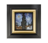 Goebel Wandbild Van Gogh -Landstrasse bei Nacht, Dekobild, Wand Bild, Porzellan, 67075081