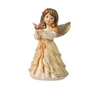 Goebel X-Mas 41-635-07-1 Figurine d'ange en grès avec étoiles Swarovski Multicolore 8,5 x 8 x 15 cm