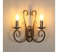 Goeco Applique Murale Industrielle Vintage, 31 * 31 CM E14 Douille Applique Lampe Murale, Max. 60W, Lampe Murale Créatif pour Chambre à coucher Salon Escalier Couloir