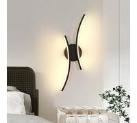 Goeco Applique Murale Intérieure LED, 20W 2250LM 44CM 3000K, Noir