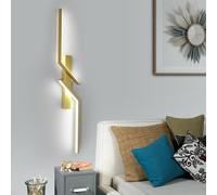 Goeco Applique Murale Intérieure LED 81CM 24W 6500K 2700LM, Doré