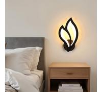 Goeco Applique Murale LED Interieur, 13W 1500LM 3000K, Noir
