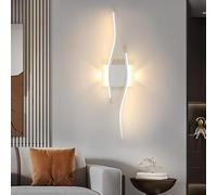 Goeco Applique Murale LED Intérieure 59cm, 20W Lampe Murale Moderne en Acrylique Blanc Lumière Chaude 3000K pour Salon, Chambre, Couloir, Restaurant
