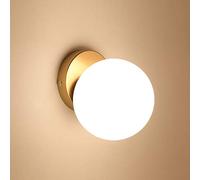 Goeco Applique Murale Moderne, Plafonniers Luminaires E27 en verre, Lampe Murale Interieur pour étude, allée, vestiaire