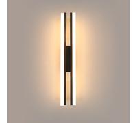 Goeco Indoor LED wall lamp, contemporary style wall light suitable for living rooms, bedrooms and stairwells, 16W, 1800 lumens, 40cm, 3000K warm white light