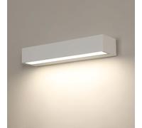 Goeco Lampe Murale Exterieur LED, 16W Applique Murale Exterieur Blanche Moderne, 4500K Lumière Neutre, IP65 Applique Murale pour Terrasse, Entrée, Jardin, Garage