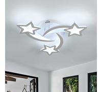 Goeco Plafonnier Chambre, Lustre Enfant, Lampe de Plafond LED Moderne 40W 4500LM pour Chambre à coucher, Diamètre 54cm Blanc Froid 6500K