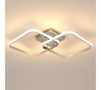 Goeco Plafonnier LED Carré 42W, Luminaire LED Plafonnier Blanc Chaud 3000K Éclairage Intérieur, Lampe Lumiere Moderne pour Salle De Bain, Salon, Cuisine, Chambr à Coucher