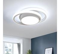 Goeco Plafonnier LED, Moderne Lampe de Plafond 32W 2350LM, Rond Blanc Luminaire Plafonnier pour Couloir Coucher Cuisine Salon, Blanc Froid 6500K