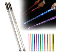 GOEDCH 15 Couleurs LED Baguette Lumineuse: 5A Baguettes Lumineuses en Matériau PC-Polymère avec Câble de Charge USB et Pochette en Velours, Baguette Lumineuse Rechargeable pour Fêtes et Événements