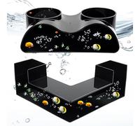 GOEDCH 2 pièces tunnels pour poissons d'aquarium : plastique, grotte d'aquarium, tunnel d'aquarium, tunnels souterrains grottes pour poissons, tunnel à poissons, pour aménagement paysager d'aquariums