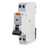GOEDCH 30 mA Disjoncteur Différentiel: 16A 230V Interrupteur FI avec RCBO, 1P+N 6 kA Interrupteur FI/LS, Courant nominal RCD, Disjoncteur de Courant Résiduel pour Surcharge Court-Circuit Protection