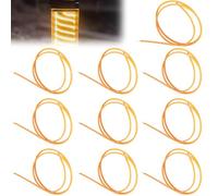 GOEDCH 300 mm 10 filaments LED : ampoules 2200 K 3 V, filament flexible, diodes LED, pièces de lampe flexibles pour jouets faits maison et décoration