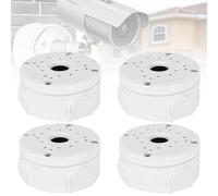 GOEDCH 4 Pièce Caméra Extérieure Boîte de Jonction: Support Universel de de Boîte de Jonction de Caméra de Sécurité, Boîte de Jonction de Câble Cachée, Compatible avec Les Caméras Dôme, Étanche