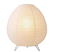 GOEDCH Abat-jour en papier de riz : lampe de chevet rétro en papier de riz avec prise standard européenne, interrupteur à bouton-poussoir, lampe en papier de riz pour chambre à coucher et salon (23 x