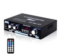 GOEDCH Amplificateur Numérique AK35 : Amplificateur HiFi AK35, Mini Amplificateur Bluetooth 5.0, Mini Récepteur Stéréo Bluetooth AK35, Amplificateur Deux Canaux pour Microphone, Karaoké, Home cinéma