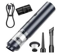 GOEDCH Aspirateur à main : aspirateur de voiture sans fil, mini aspirateur portable 13000 Pa avec charge rapide de type C, batterie d'aspirateur à main, pompe à air multifonction puissante, aspirateur