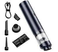 GOEDCH Aspirateur à main sans fil portable : aspirateur à main pour voiture, puissant mini aspirateur sans fil avec charge USB-C, multifonction 4 en 1 pour la maison, les poils d'animaux et le bureau