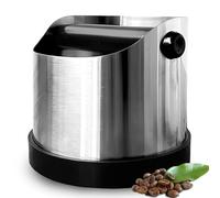 GOEDCH Bac à café en acier inoxydable pour porte-filtre, boîte à café pour marc de café, boîte de frappe Barista, boîte de frappe pour porte-filtre, boîte de ramassage pour machine à tamis accessoires