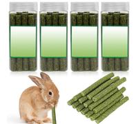 GOEDCH Bâtonnets de Foin de Fléole des Prés: 100 PCS de Jouets à Mâcher pour Lapins, Accessoires pour Molaires de Petits Animaux, Friandises pour Soins Dentaires pour Hamsters Fabriqué à Partir Foin