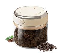 GOEDCH Boîte à café hermétique 500 ml: récipient de conservation pour café, bocal avec couvercle sous vide, boîte à grains de ca fé avec valve de vidange et indicateur de date pour ca fé, thé, noix