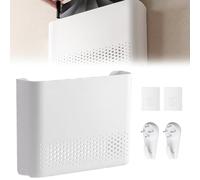 GOEDCH Boîte de rangement pour routeur WiFi : boîte de routeur, support de routeur sans fil ABS, boîte de rangement murale, boîte de rangement WiFi murale, boîte de rangement pour câble de routeur