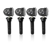 GOEDCH Capteur de Pression des Pneus: 4 Pièces Système de Surveillance de la Pression des Pneus, Capteur TPMS, Noirs Capteurs de Contrôle de la Pression des Pneus Adaptés à la Plupart des Voitures