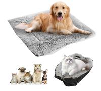 GOEDCH Coussin moelleux 2 en 1 pour chat : 61 cm x 51 cm - Lit pour animal de compagnie - Lit doux pour chat avec coussin douillet amovible - Le nid pour animal de compagnie est lavable pour chats et