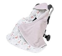 GOEDCH Couverture universelle pour ovetto, avec capuche, 90 x 90 cm, 100% coton, couverture pour ovetto, double face, pour nouveau-nés et enfants (koala)
