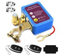 GOEDCH Détachez la batterie sans fil pour voiture : 12 V, 240 A, interrupteur de déconnexion avec LED bleue