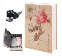 GOEDCH Dictionnaire coffre-fort caché : 24 x 15,5 x 5,5 cm boîte secrète coffre-fort, dictionnaire compartiment caché, variante de clé, lieu de stockage sûr pour l'argent, les documents et les bijoux