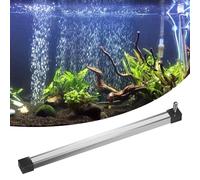 GOEDCH Diffuseur d'air d'aquarium de 30 cm en alliage d'aluminium : bande d'oxygène nano d'aquarium avec grille d'aération en acier inoxydable, diffuseur d'oxygène pour oxygène dissous
